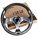 10L0L Golf Cart Steering Wheel, Generic of Most Golf cart EZGO Club Car Yamaha (style1 Gray) primary