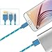 Cell Phone 4 PACKS Micro USB Cable - 6.6feet 4.9ft 3.3 ft 1.6ft With Golden Connector - Strong Braided 20AWG - 4 Colors- Hi Speed Sync And Quick Charing USB Cables For Samsung Galaxy