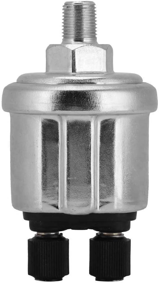 Keenso Oil Pressure Sensor Universal VDO Diesel Generator 0 to 10 Bars 1/8NPT Oil Induction Plug Generator Oil Sensor
