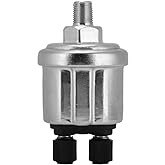 Oil Pressure Sensor Engine Oil Pressure Switch Sensor, 0 to 10 Bars 1/8 NPT Oil Pressure Sensor Sender for Generator