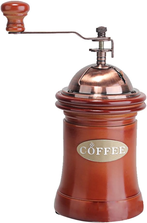 Moyad Manual Coffee Grinder Vintage Coffee Bean Hand Mill with Ceramic Grinding Burr