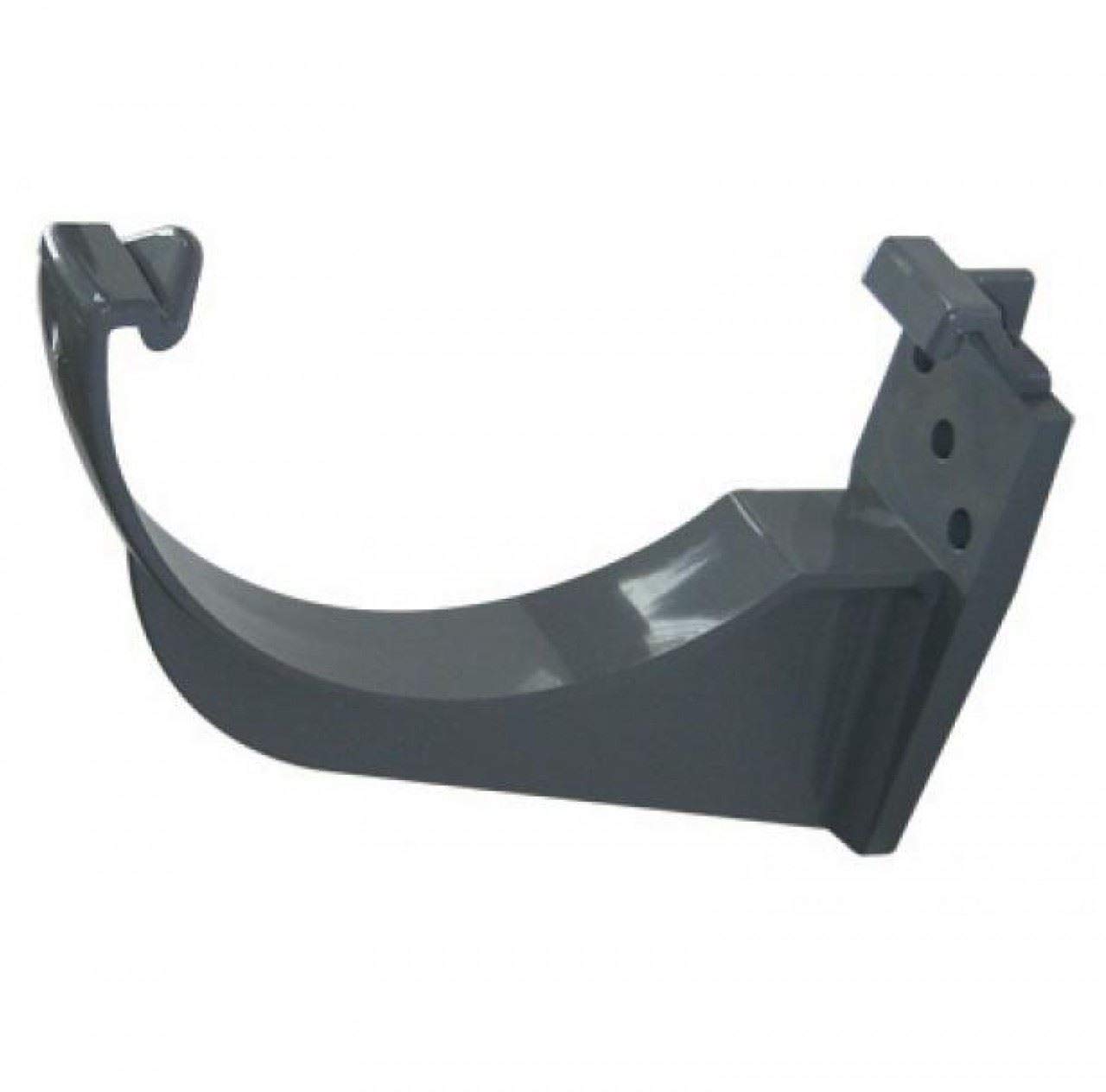 FLOPLAST 112mm Half Round Fascia Gutter Bracket - Grey - Bag of 2