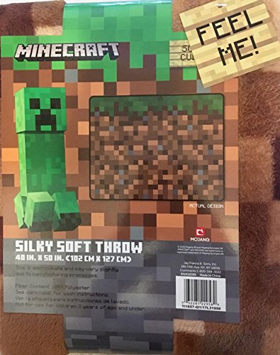 Minecraft silky soft throw