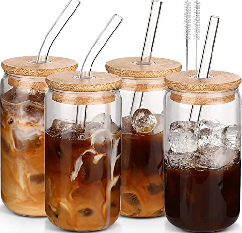 Glass Iced Coffee Cups