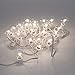 APMRUMGO US Outdoor Light String 100ft Globe Patio String Lights - 100 Foot White Light Strings w/Clear G40 Bulbs UL Edison Lights Include spares