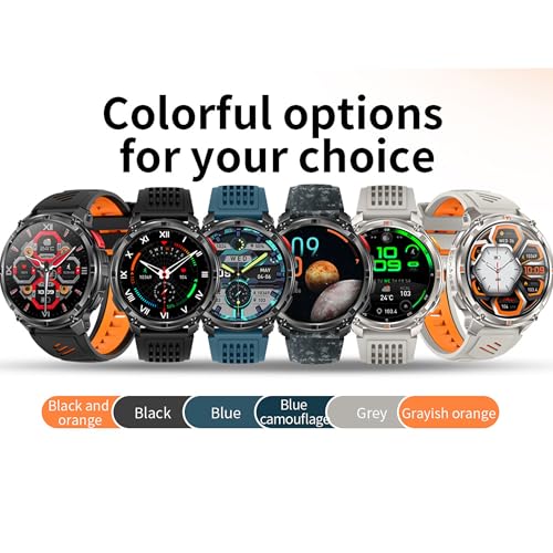 MYSHUN Reloj Inteligente Hombre con Llamadas, 1,7 Pulgada Smartwatc Hombre Deportivo con Podometro Pulsometro SpO2 Sueño Presion Arterial Actividad IP68 Reloj Digital para iOS Android (Plateado)