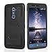J.west Compatible with ZTE ZMax Pro Case, Belt Clip Kickstand Heavy Duty Full-Body Rugged Protection Impact Armor TPU Hard Case Cover Without Screen Protector for ZTE Zmax Pro Z981/Grand X Max 2 Black