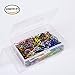 BBTO 320 Pieces Safety Bulb Pin Metal Gourd Pins Calabash Pins with Storage Box for Arts Crafts Making DIY, 16 Colors