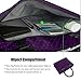 Laptop Tote Bag, DTBG 15.6 Inch Women Shoulder Bag Nylon Briefcase Casual Handbag Laptop Case For 15-15.8 Inch Tablet/Ultra-book/Macbook / Chromebook (Purple+Black Dot)