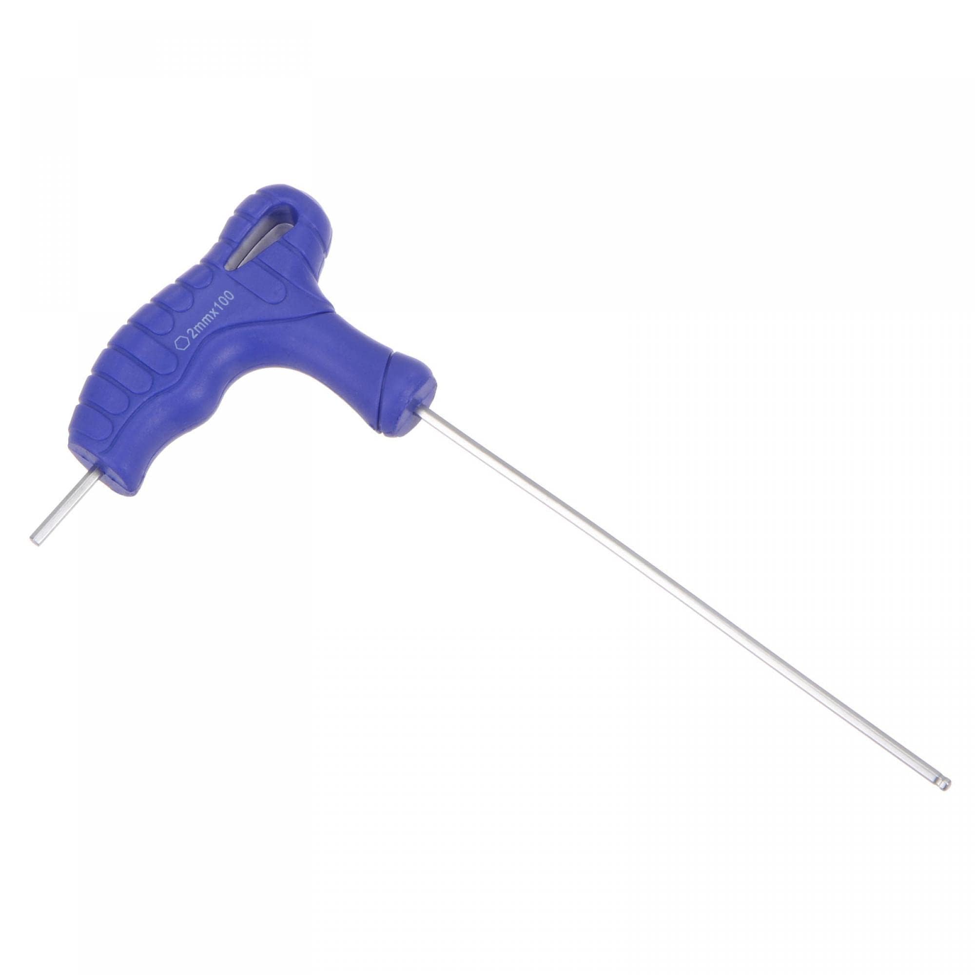 TOP-VIGOR 1Pcs 2mm Ball End Hex Key, T-Handle Hexagon Wrench Spanner, Metric CR-V Steel Allen Key Hand Tools for Repair and Maintenance