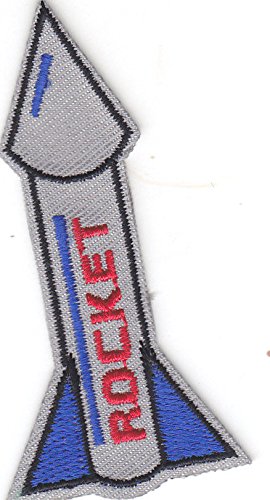 ROCKET - IRON ON EMBROIDERED APPLIQUE PATCH/Aircraft, Outer Space,Science