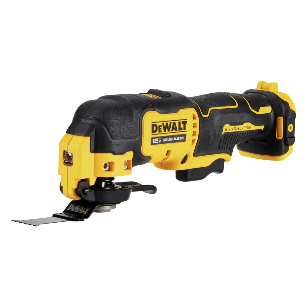 Photo 1 of *MISSING BATTERY AND SET SCREW* DEWALT XTREME 12V MAX Brushless Cordless Oscillating Tool with Blades and Adaptor, Bare Tool Only (DCS353B)