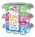 Sistema 6 Count Klip It Accents Collection Small Ice Cube Tray with Cover (Set of 3), Multicolor