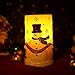 GiveU Snowman Flameless LED Timer Battery Operated Candle for Christmas Decoration, 6