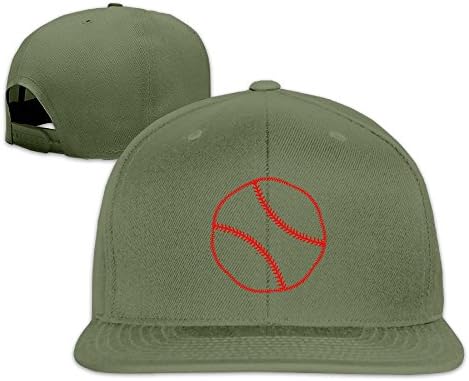 Vsricco Baseball Stitches Ball Softball Unisex Unstructured Cotton Cap Adjustable Plain Hat Baseball Cap