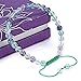 BRCbeads Gemstone Bracelets Flourite Natural Gemstones Birthstone Crystal Beads Handmade 6mm Stretch Macrame Adjustable Loose Beads With Gift Box