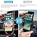 Car Phone Mount, Kissral Air Vent Auto-Locking Car Phone Holder with Gravity Sensor Design for 4-6 inches Device Such as iPhone X 8/7 7 Plus 6s Plus 6s 6 SE Samsung Galaxy S8 Huawei - Dark Grey