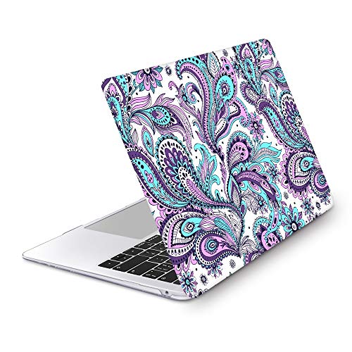 For MacBook Pro 13 Inch with Retina (2015) case [Models:A1502/A1425], Crystal Print Hard case Laptop sleeve with Purle Dust plug and Keyboard skin, Tribal ethnic - Thumbnail 2