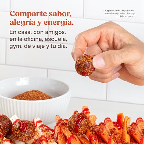 Dat Snack Bolas de Energía de Dátil Enchilado, Snack Saludable Sin Azúcar Añadida, Solo 4 Ingredientes con Fibra y Bajas en Sodio (3 Pack, 360g total)