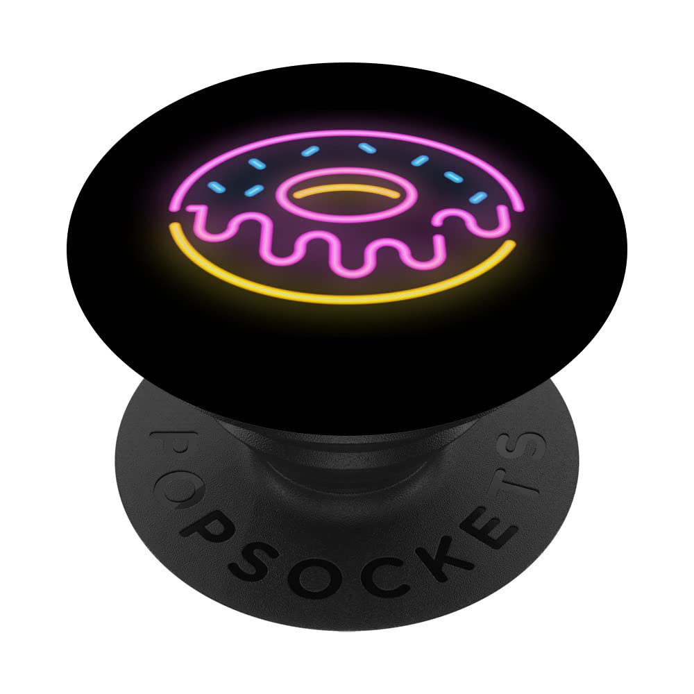 Neon Lights Donut PopSockets Swappable PopGrip