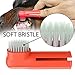 Dog Toothpaste and Toothbrush Set [REMOVES FOOD DEBRIS] Double Sided with Long Curved Handle [SUPER EASY CLEANING] - Best Soft Silicone Pet Toothbrush for Cats And Dogs [EXPANDABLE FINGER ENTRY] - Sma