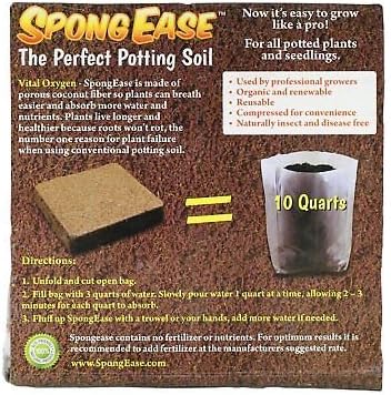 Coconut Palm Natural Coco Coir Brick Block For Soil Plants Grow Gardens 10 Qt