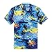 Palm Wave Men's Hawaiian Shirt Aloha Shirt