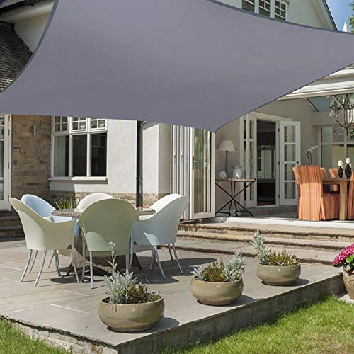 ERPENG Sonnensegel 3.5x3.5m Wetterfest,95% UV Schutz Sonnensegel Wasserdicht Inkl Befestigungsseile Hochwertigem… – Bild 6