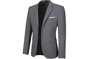 YOTSAISPRING Men's Casual Suit Blazer Tux Separates Jacket Slim Fit 2 Button Lightweight Men Suits Sport Coats for Wedding Prom Party