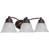Nuvo Lighting 60/346 Transitional Three Light Vanity from Empire Collection in Bronze/Dark Finish