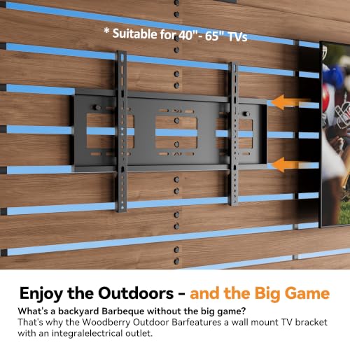 MODERNSHADE 6x12 Wood Grill Gazebo Review: Outdoor Bar with Power Strip & TV Mount image 24