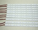 Rextin 5M 10pcs 0.5m Rigid Hard Led strip Light 7020 White LED 36LEDs/0.5M Super Bright Led Bar Strip Lights 12V