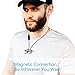 iClever Bluetooth Headphones, Wireless Earbuds with Stereo Music, 10 HOURS Playtime, Magnetic Connection, CVC 6.0 Noise Cancelling, Waterproof Sports Headphones for iPhone X