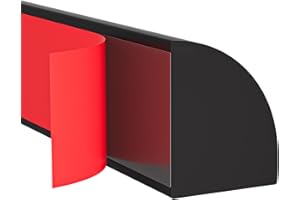 RISUNPET Flexible Quarter Round Molding, Peel and Stick Rubber Quarter Round Trim Black