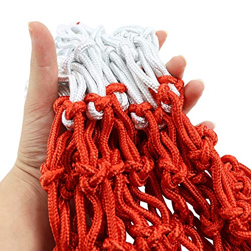 Wpxmer 2 Pack Basketball Net Replacement Heavy Duty Outdoor and Indoor All Weather Thick Nets 12 Loops - Thumbnail 4