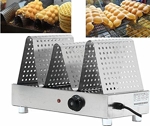 Click Here to See More Images Hong Kong Egg Waffle Display Warmer / Puffle Cone Warmer / Egg Waffle Baker 1600W (220V)
