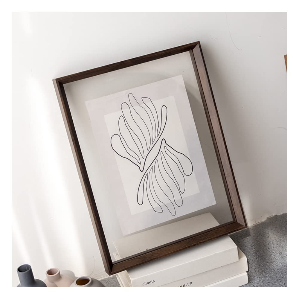 FASHION YO Photo Frame Beech Wood Picture Frames for Desk Double Sided Decor Family Friends Gifts 4x6 8x6 7x5 Portrait & Landscape (Walnut 8x6（15.2 * 20.3CM）) — image 1