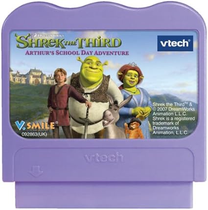 Amazon Com Vtech V Smile Shrek The Third Arthur S School Day Adventure Toys Games