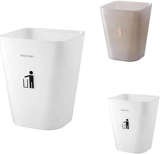 NJIUHB Bote de Basura, de Estilo Europeo Esmerilado Simples de la casa