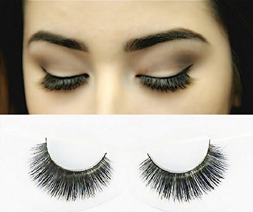100% Real Mink Eyelashes | Handmade Luxurious Long Eyelash Extensions | Reusable Makeup Black False Lash Strips (1 set per box)