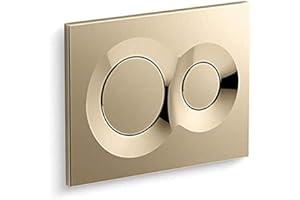 Kohler 75890-AF Lynk flush actuator plate for 2"x 4" in-wall tank and carrier system; Vibrant French Gold,