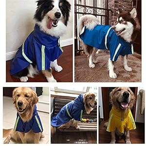 PPING Giacca Impermeabile Cane Cappotto Impermeabile per Cani con Cappuccio Cappottini per Cani di Media Taglia…