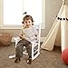 Costzon Child's Rocking Chair, Wooden Porch Rocker w/Cushion, 120 lbs Weight Capacity, Ergonomic Kids Rocker for Toddler Boys Girls, Classic Rocker for Kids Room, Kindergarten, Porch Indoor Outdoor