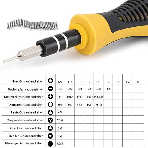 Schraubendreher Set Feinmechaniker Werkzeug 31 in 1 Magnetische Präzisions Schraubenzieher Reparatur-Set für Smartphones… – Bild 4