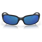 Costa Del Mar Sunglasses For Men - Brine Mens Polarized Sunglasses 580P, 59 | Polarized Fishing Glasses with UV Protection - Costa Sunglasses for Boating, Beach &amp; Driving - 580P, 59