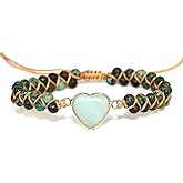 ZOSOJONA Women Handmade Boho Wrap Bracelets Natural Stone Variety Beads Strand Bracelet