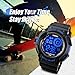Aposon Mens Digital Sports Watch, Military Army Electronic Watches Running 50M 5 ATM Waterproof Sports LED 7 Colour Wristwatch Water Resistant with Stopwatch