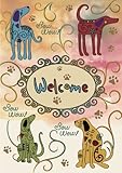 Toland Home Garden  Bow Wow Welcome 28 x 40-Inch Decorative USA-Produced House Flag