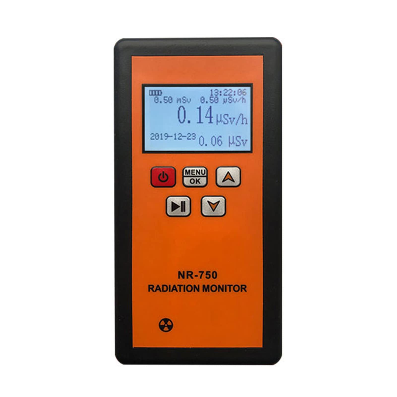 Wincal Handheld Nuclear Radiation Detector, LCD Display Radioactive Tester Geiger Counter, X, Y and Hard Beta Rays Dosimeter Monitor for Factory Environment, Home Environment (NR-750)