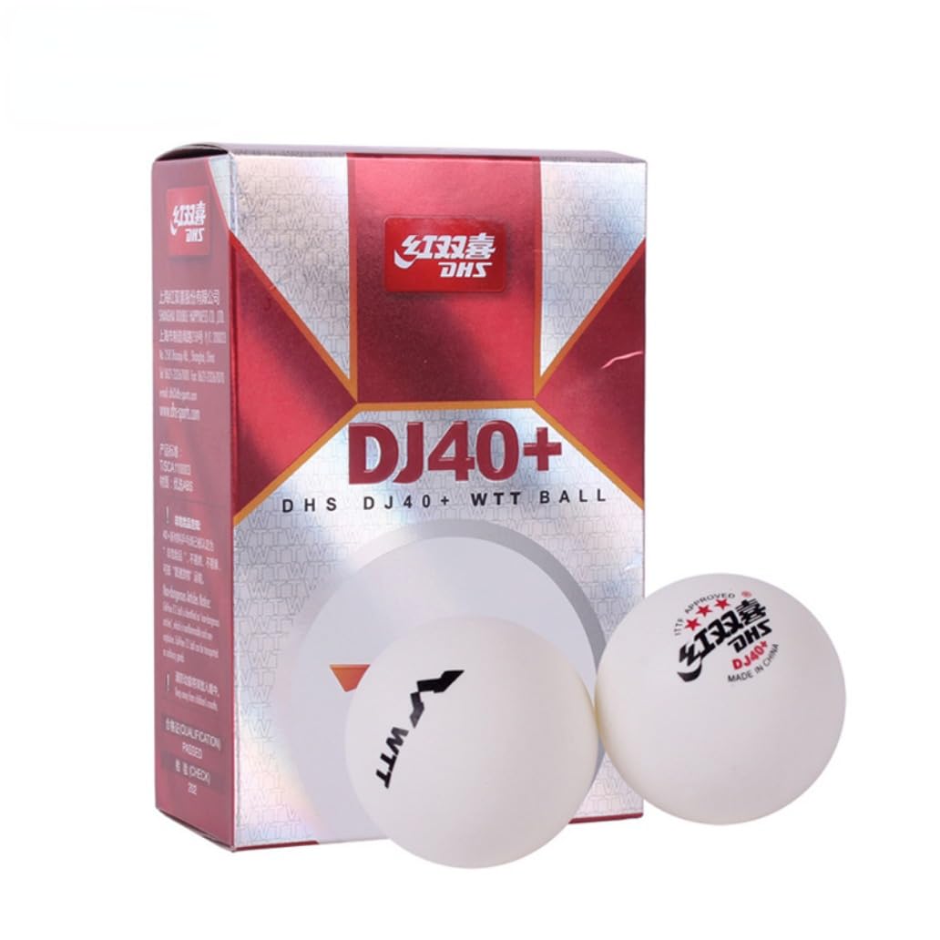 Photo 1 of Ppbigu 6pcs ABS New Material DJ40+ 3-Star Ping Pong Balls, Professional ITTF Approved 40+ Table Tennis Balls for WTT Competition, 6-Pack